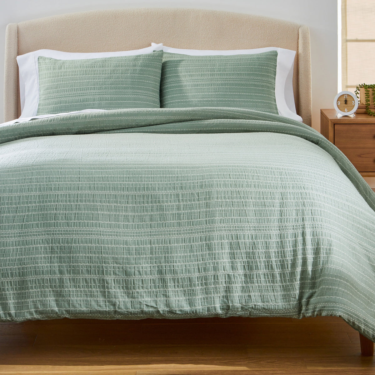 Velmora™ 3-Piece White Paisley Matelasse Comforter Set, Full/Queen - All-Season Bedding