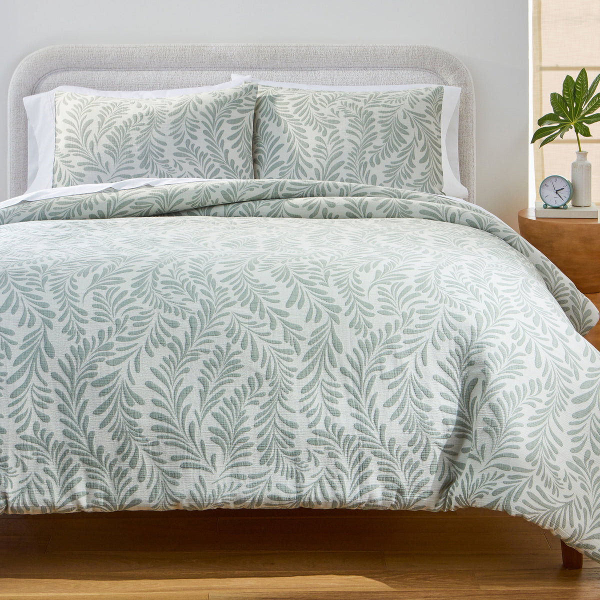 Velmora™ Full/Queen Comforter Set, All-Season, 3-Piece, Cream Gauze