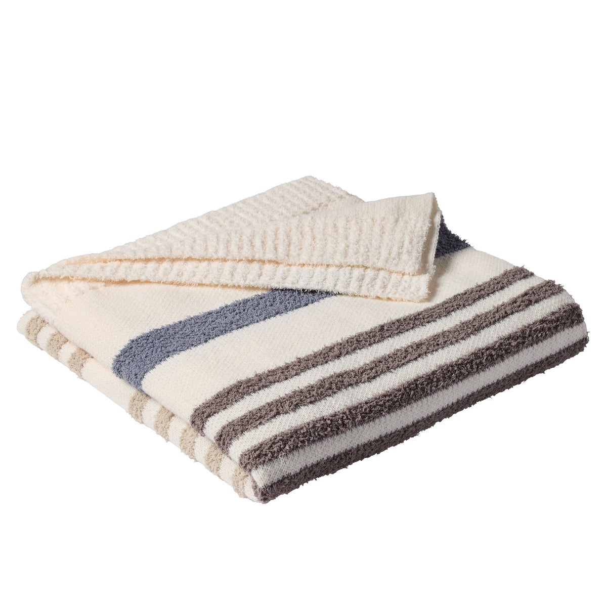 Velmora™ Cozy Knit Throw Blanket, Blue Silver, 50 x 72 in