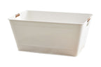 Velmora™ Beverage Tub, Vanilla White Rectangle, 21.96" L x 14.96" W x 10" H