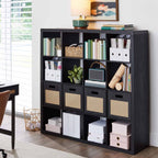 Velmora™ 16 Cube Storage Organizer, White Texture