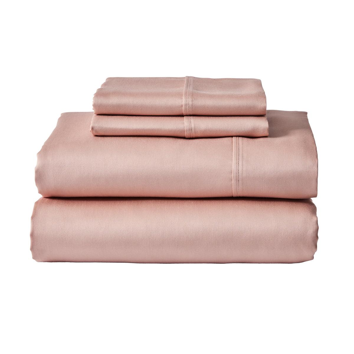 Velmora™ 4-Piece 300 Thread Count 100% Cotton Sateen Sheet Set, Soft Sea, Queen