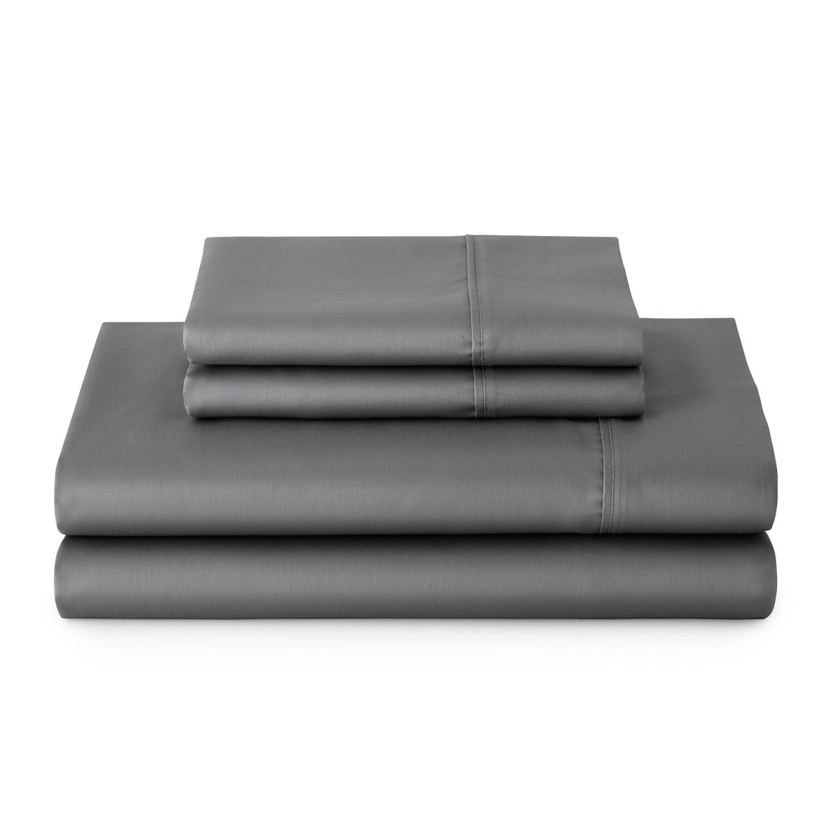 Velmora™ 4-Piece 300 Thread Count 100% Cotton Sateen Sheet Set, Soft Sea, Queen