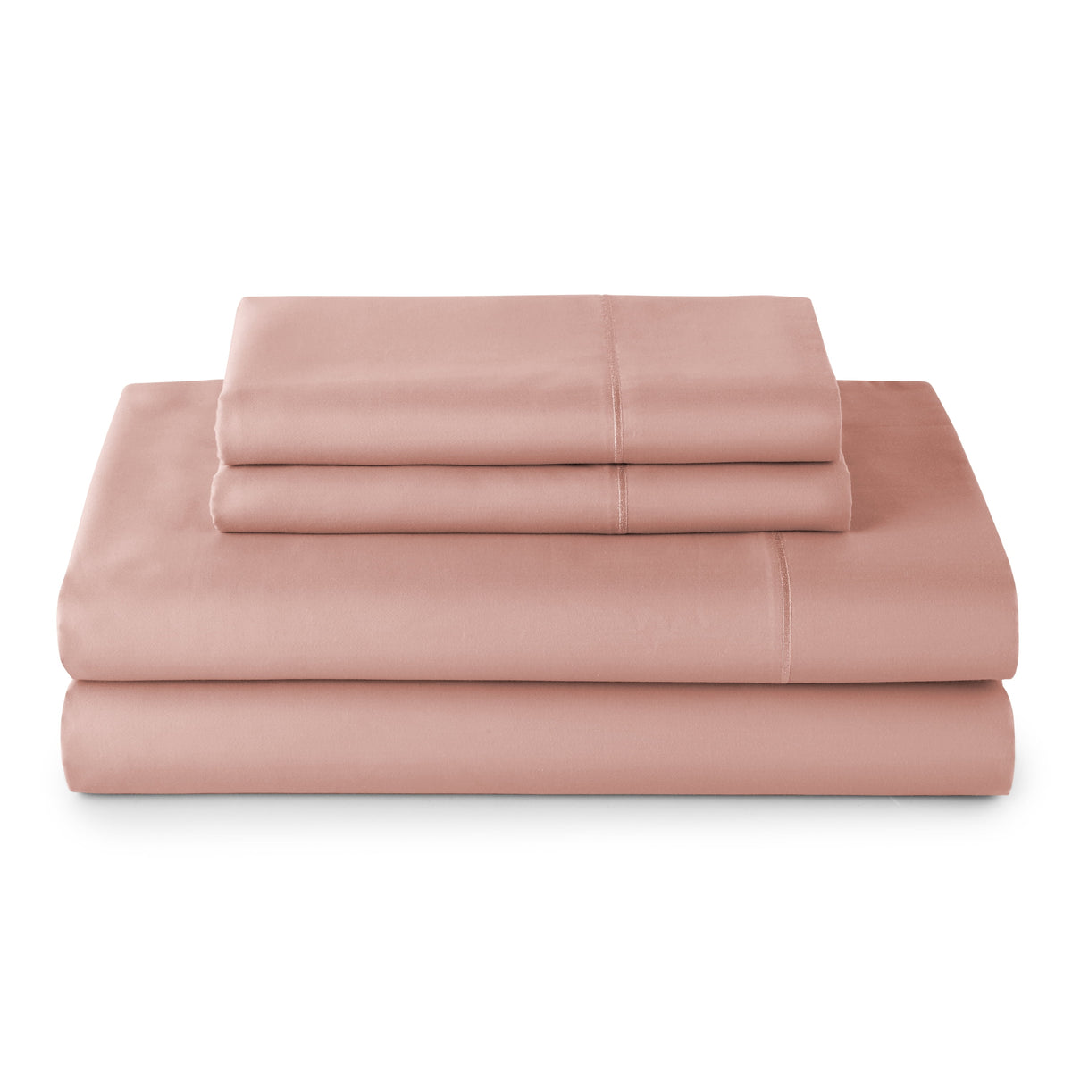 Velmora™ 4-Piece 300 Thread Count Bashful Blooms Cool Cotton Sateen Bed Sheet Set, Queen - Deep Pocket
