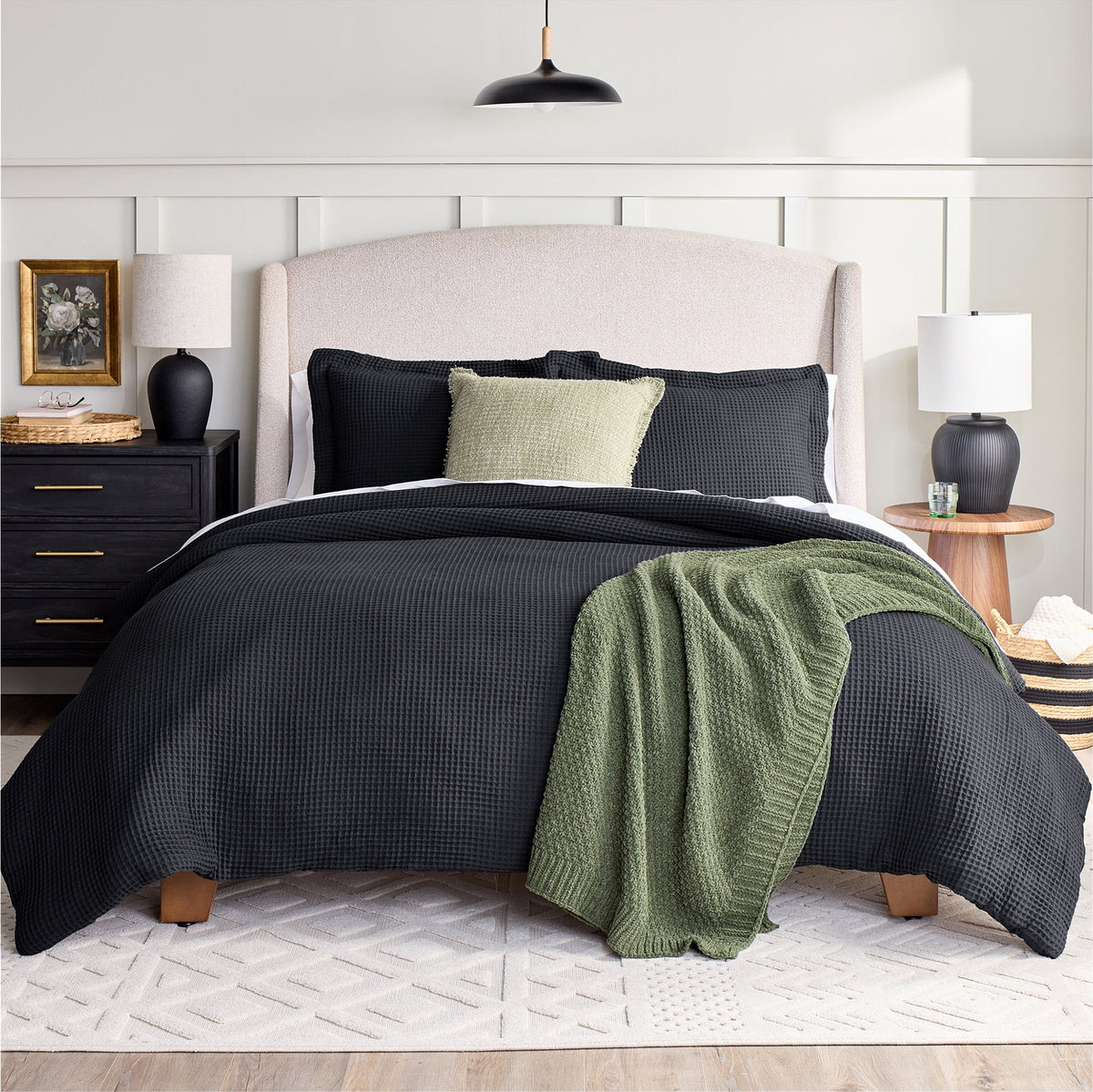 Velmora™ 3-Piece White Paisley Matelasse Comforter Set, Full/Queen - All-Season Bedding