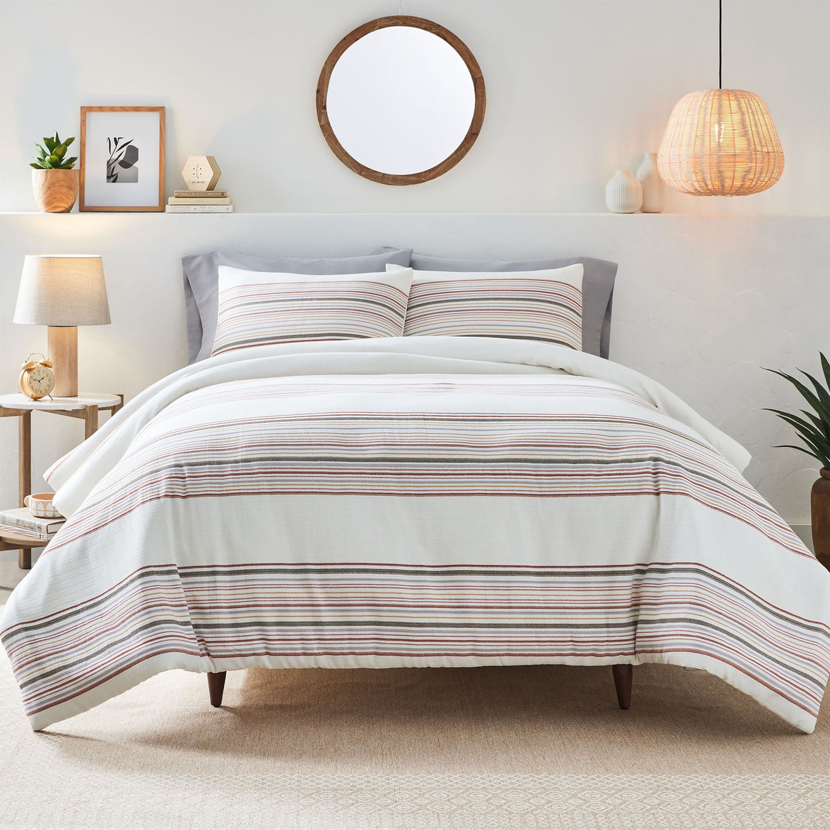 Velmora™ 3-Piece White Paisley Matelasse Comforter Set, Full/Queen - All-Season Bedding