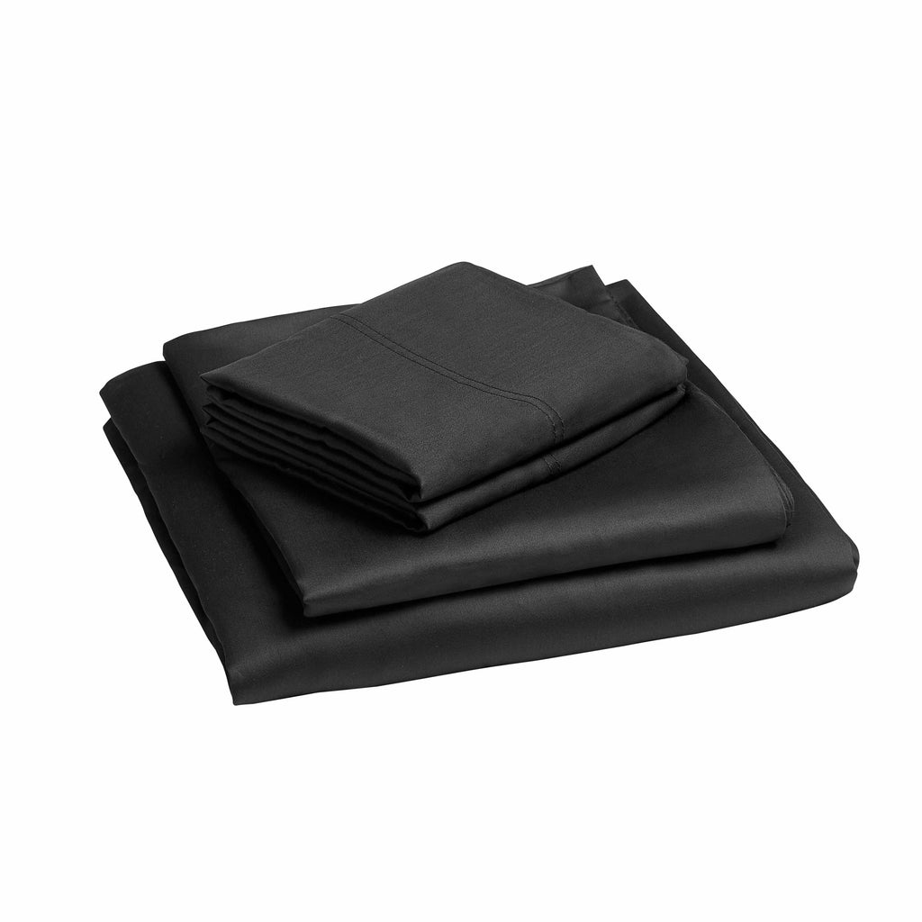 Velmora™ 300 Thread Count 100% Cotton Wrinkle Resistant Sheet Set, Full Soot Grey