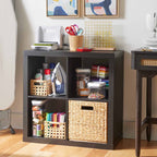 Velmora™ 4 Cube Storage Organizer, White Texture