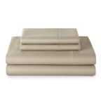 Velmora™ 4-Piece 400 Thread Count Cotton Sateen Performance Bed Sheet Set, Grey, Queen