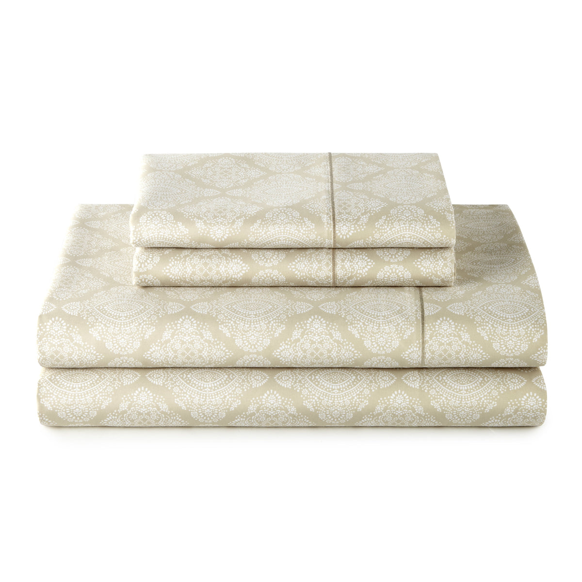 Velmora™ 4-Piece 400 Thread Count Vanilla Dream Performance Bed Sheet Set, Queen
