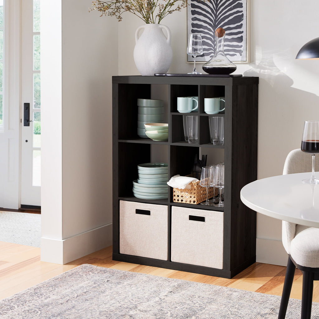 Velmora™ 6 Cube Storage Organizer, White Texture