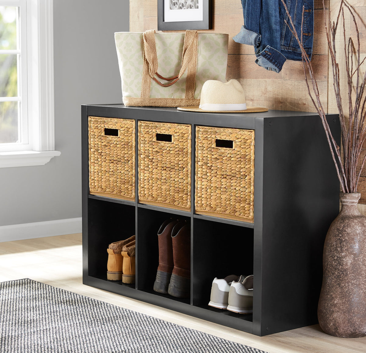 Velmora™ 6 Cube Storage Organizer, White Texture