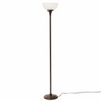 Velmora™ 71" New Ribbed Frosted Glass Oil Rubbed Bronze Floor Lamp, Modern Styling