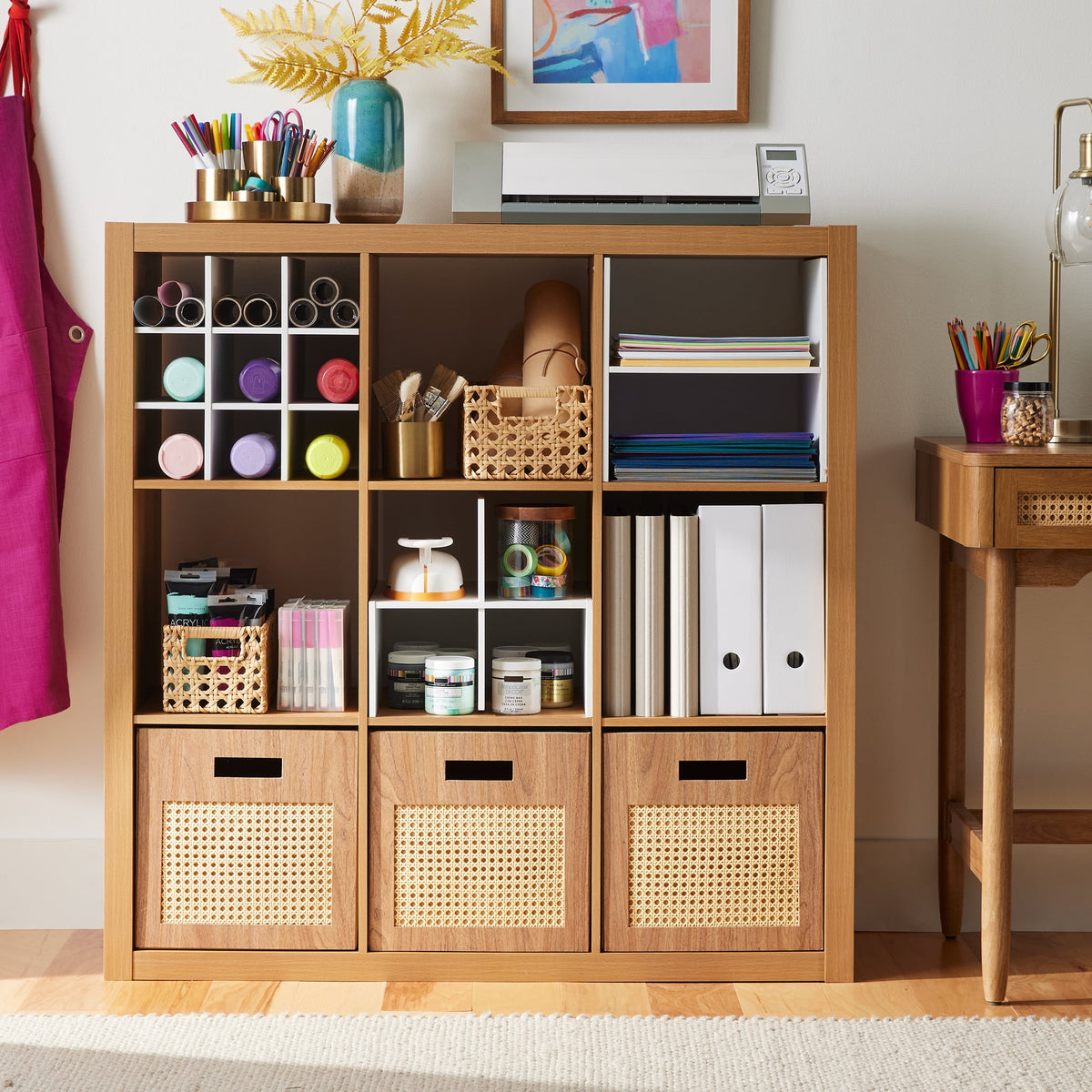 Velmora™ 9 Cube Storage Organizer, Solid Black