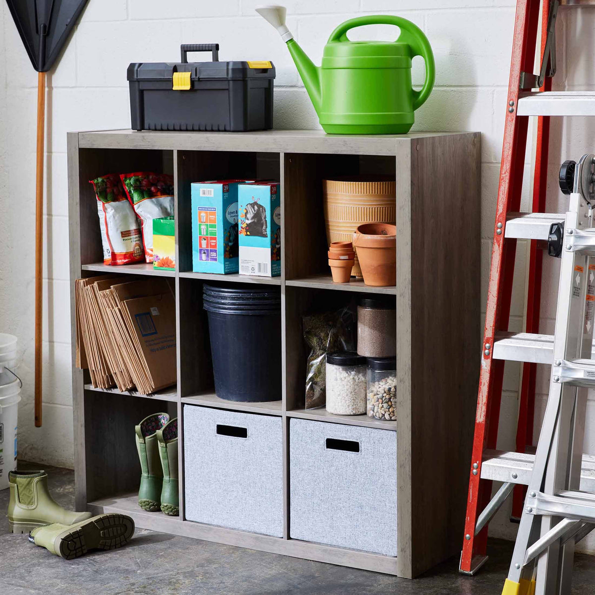 Velmora™ 9 Cube Storage Organizer, Solid Black