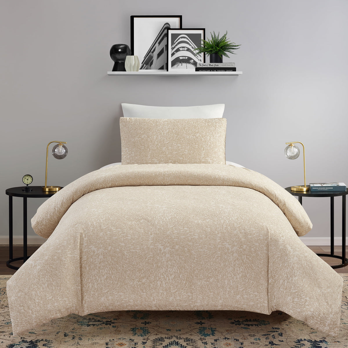 Velmora™ 3-Piece White Paisley Matelasse Comforter Set, Full/Queen - All-Season Bedding