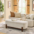 Velmora™ Adlin Storage Bench, Cream Boucle