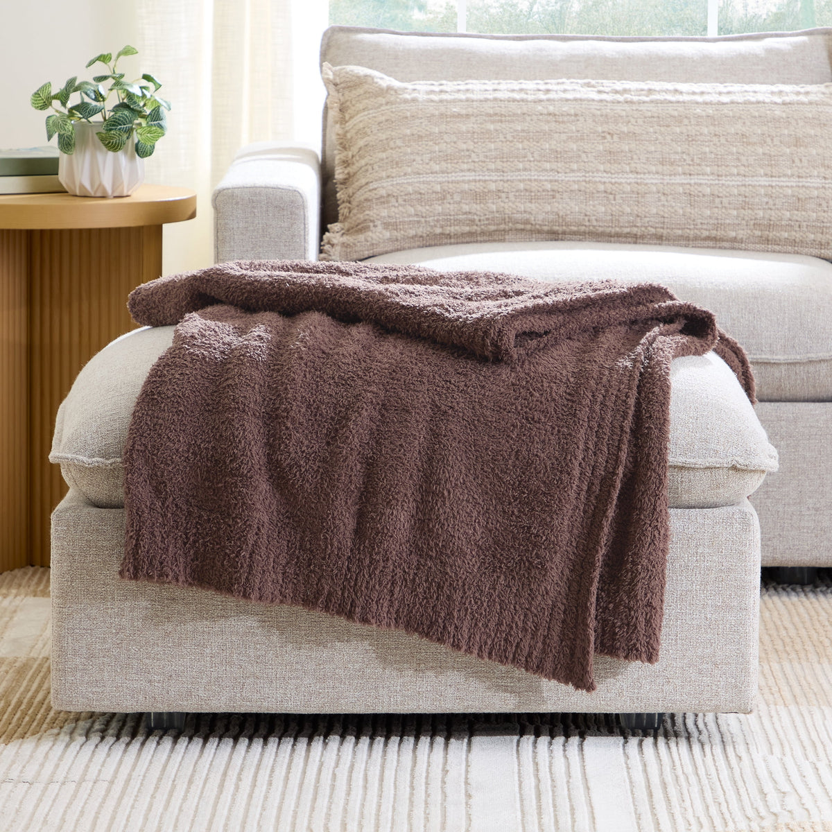 Velmora™ Cozy Knit Throw Blanket, Blue Silver, 50 x 72 in