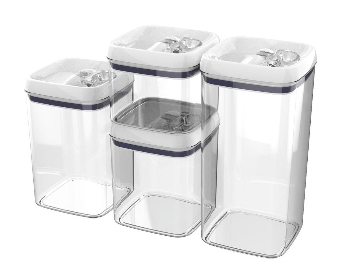 Velmora™ Flip-Tite 4-Pack Square Food Storage Container Set