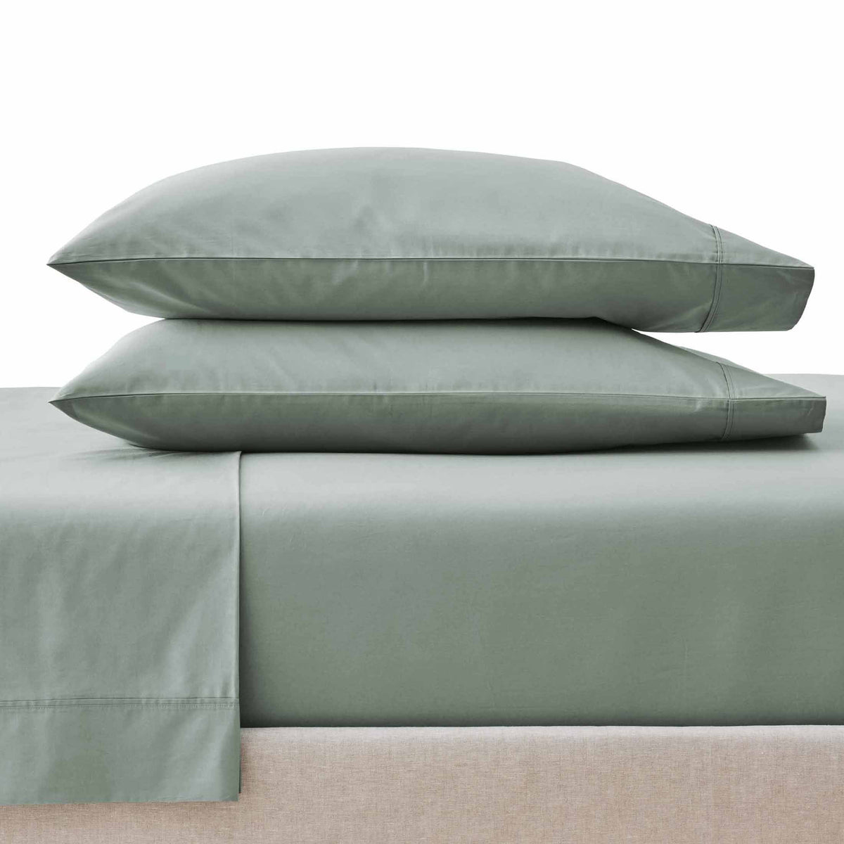 Velmora™ Cool & Crisp 300 Thread Count Cotton Percale Bed Sheet Set, Ziggy Geo Print Gray, Twin