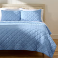 Velmora™ Diamond Gauze Quilt, Blue, Full/Queen, All Ages