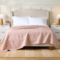 Velmora™ Violet Gem Botanical Double Cloth Cotton Quilt, Full/Queen