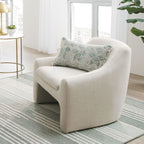 Velmora™ Emerson Curvy Accent Chair, Ochre Velvet