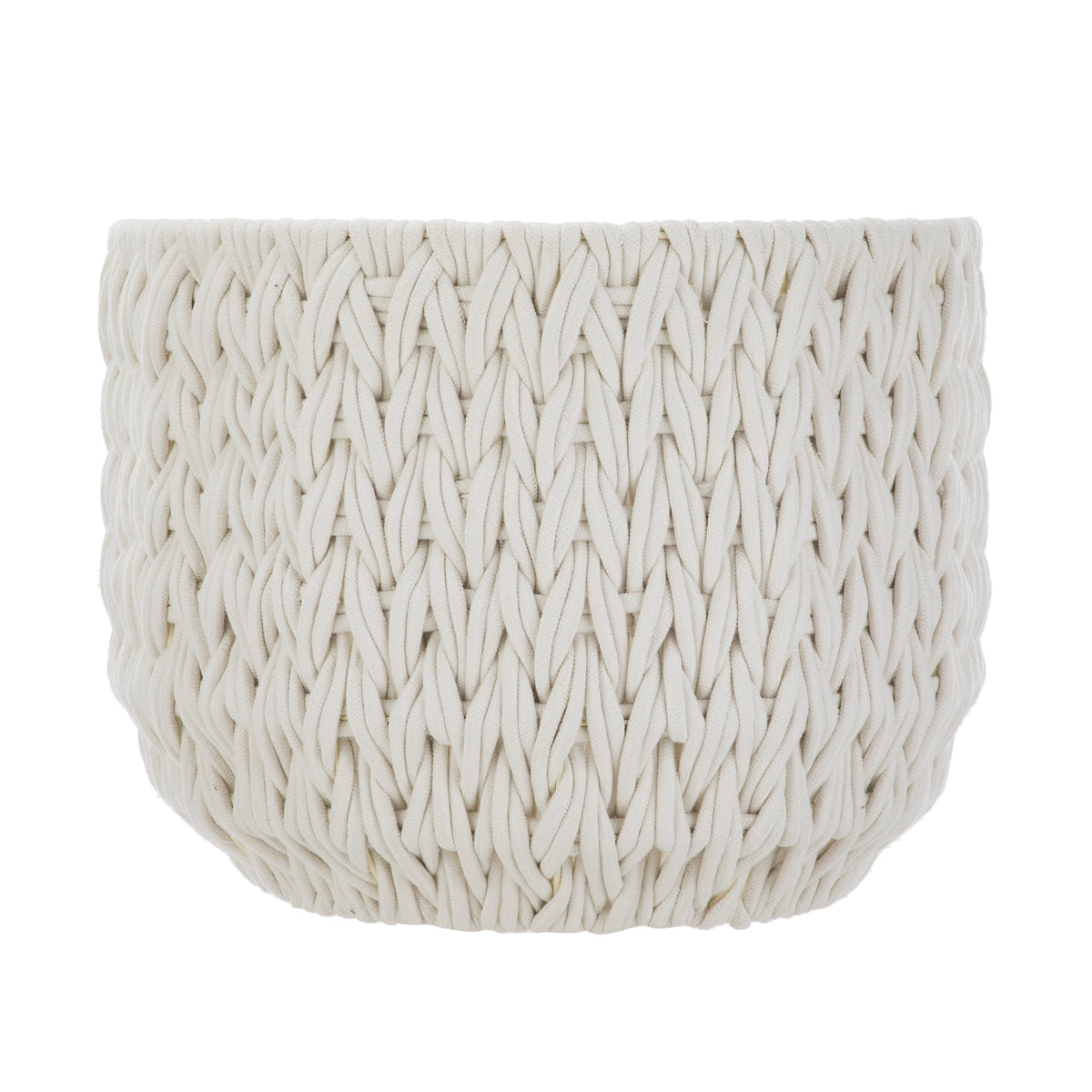 Velmora™ Extra Large White Woven Rope Decorative Storage Basket, 19 in x 15 in
