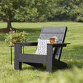 Velmora™ Ezra Outdoor HDPE Adirondack Chair, Black