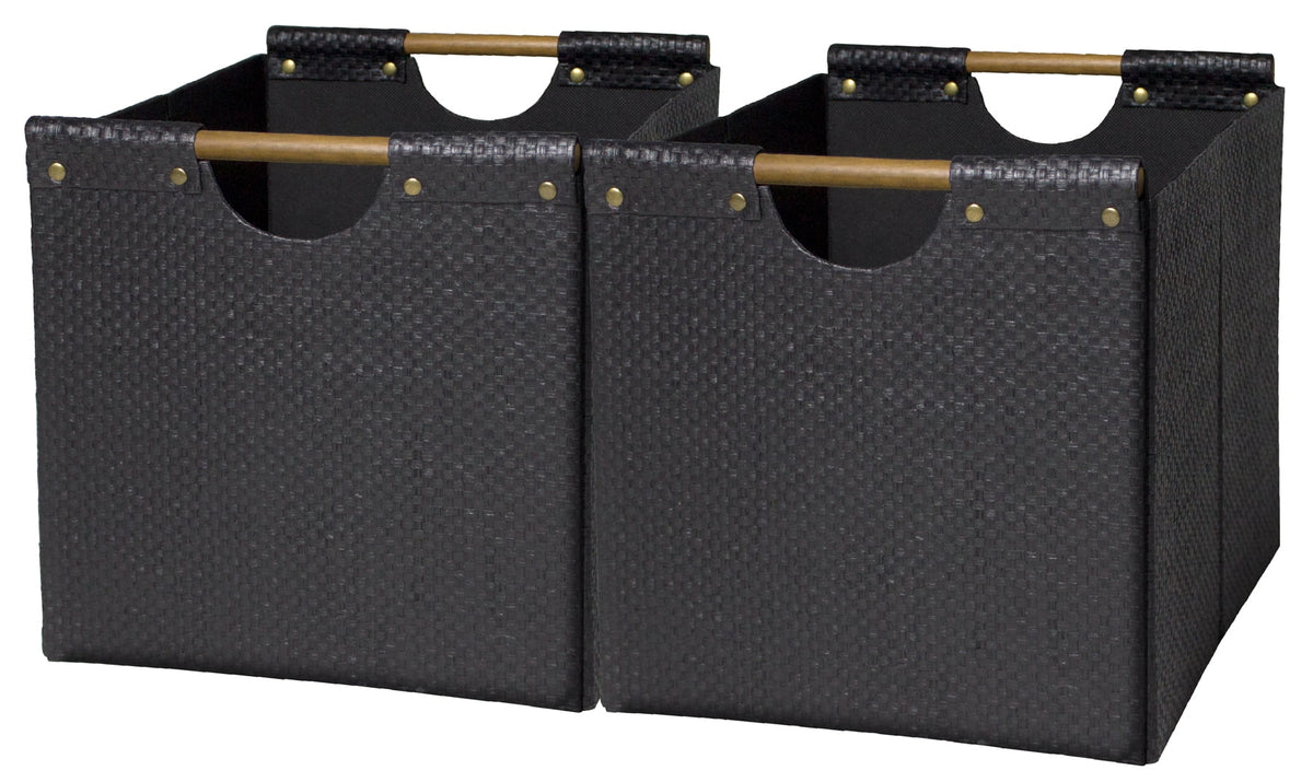 Velmora™ Fabric Cube Storage Bins, Natural, 2 Pack