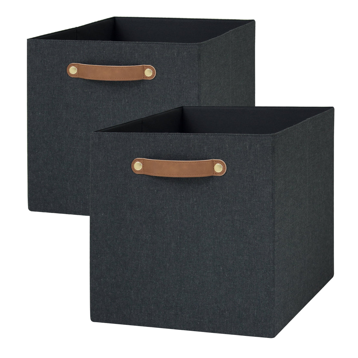 Velmora™ Fabric Cube Storage Bins, Natural, 2 Pack
