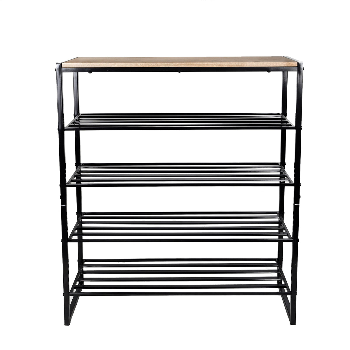 Velmora™ Jace 5-Tier Shoe Rack, Metal Steel, 15 Pairs of Shoes, Multi-Functional