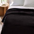 Velmora™ Silver Luxury Velvet Plush Blanket, King Bedding