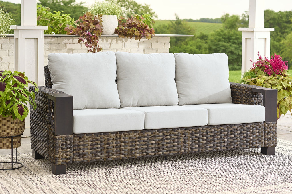 Velmora™ Rockport Outdoor Wicker Sofa, Brown