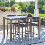 Velmora™ Tarren 5-Piece High Dining Set, Black