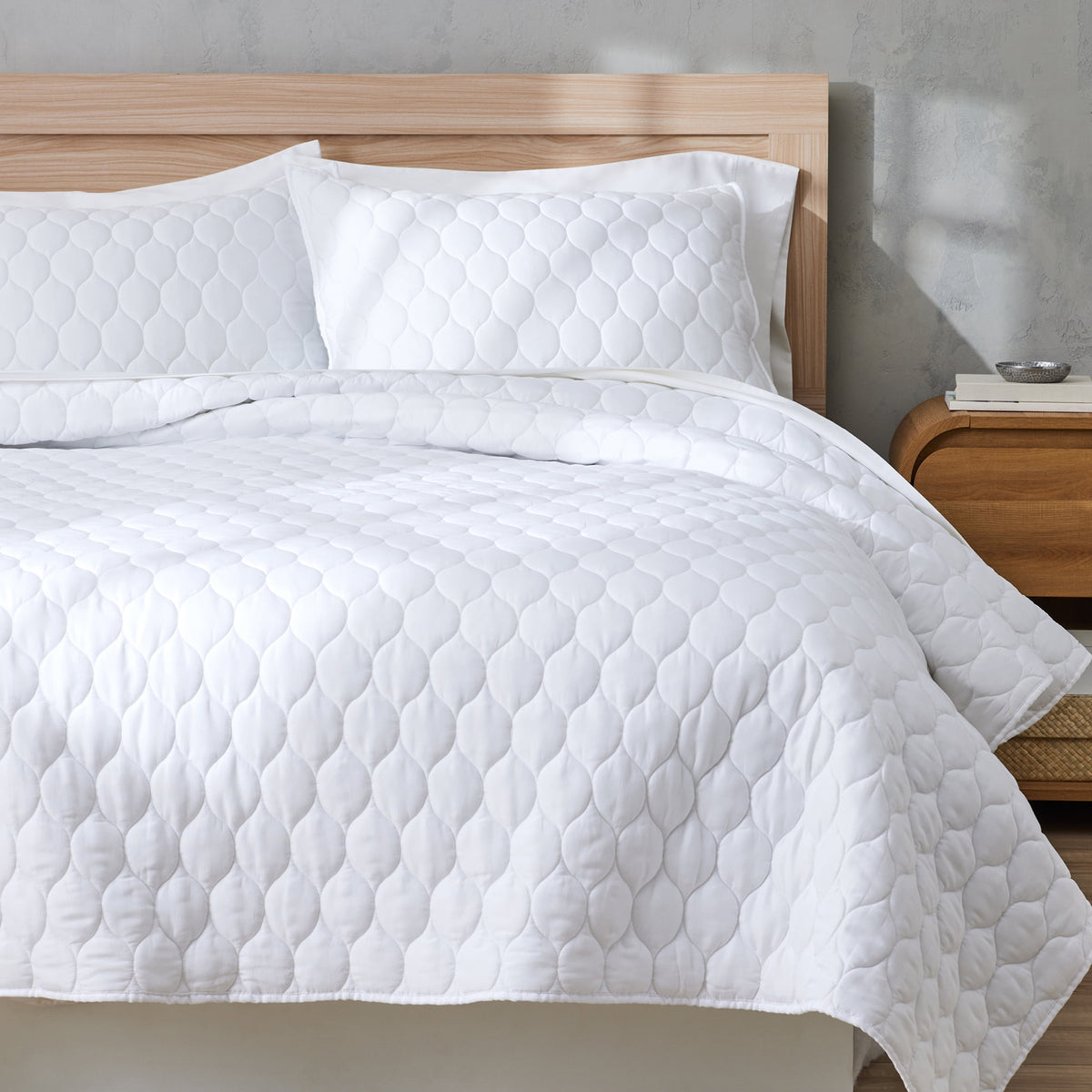 Velmora™ Tencel Quilt, White, King, All-Ages