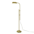 Velmora™ 1-Light Modern Adjustable Brass Floor Lamp Gold