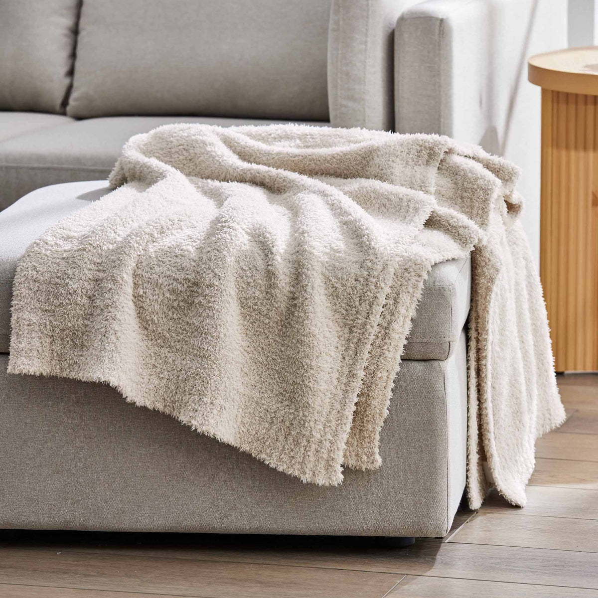 Velmora™ Cozy Knit Throw Blanket, Blue Silver, 50 x 72 in