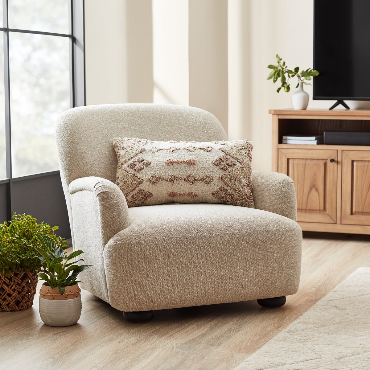 Velmora™ Waylen Accent Chair, Caramel Chenille