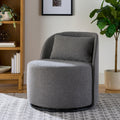Velmora™ Juliet Modern Arch Swivel Accent Chair, Gray