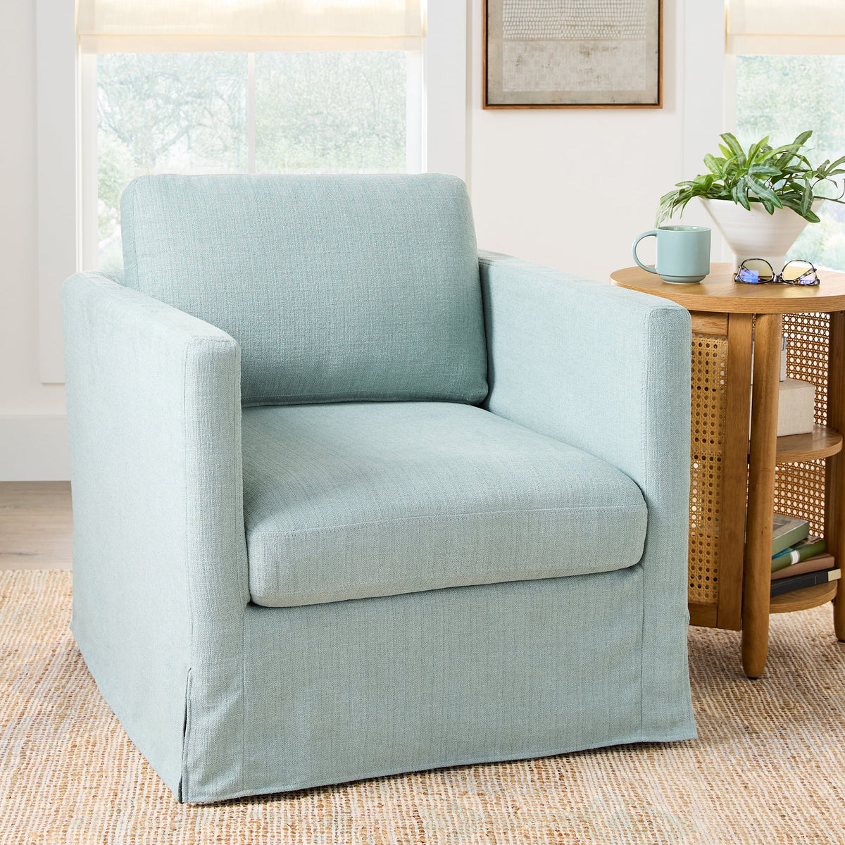 Velmora™ Waylen Swivel Accent Chair, Wheat