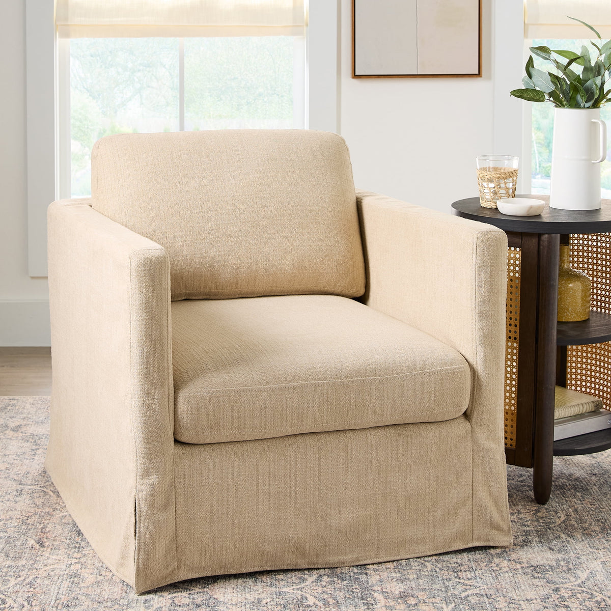 Velmora™ Waylen Swivel Accent Chair, Wheat