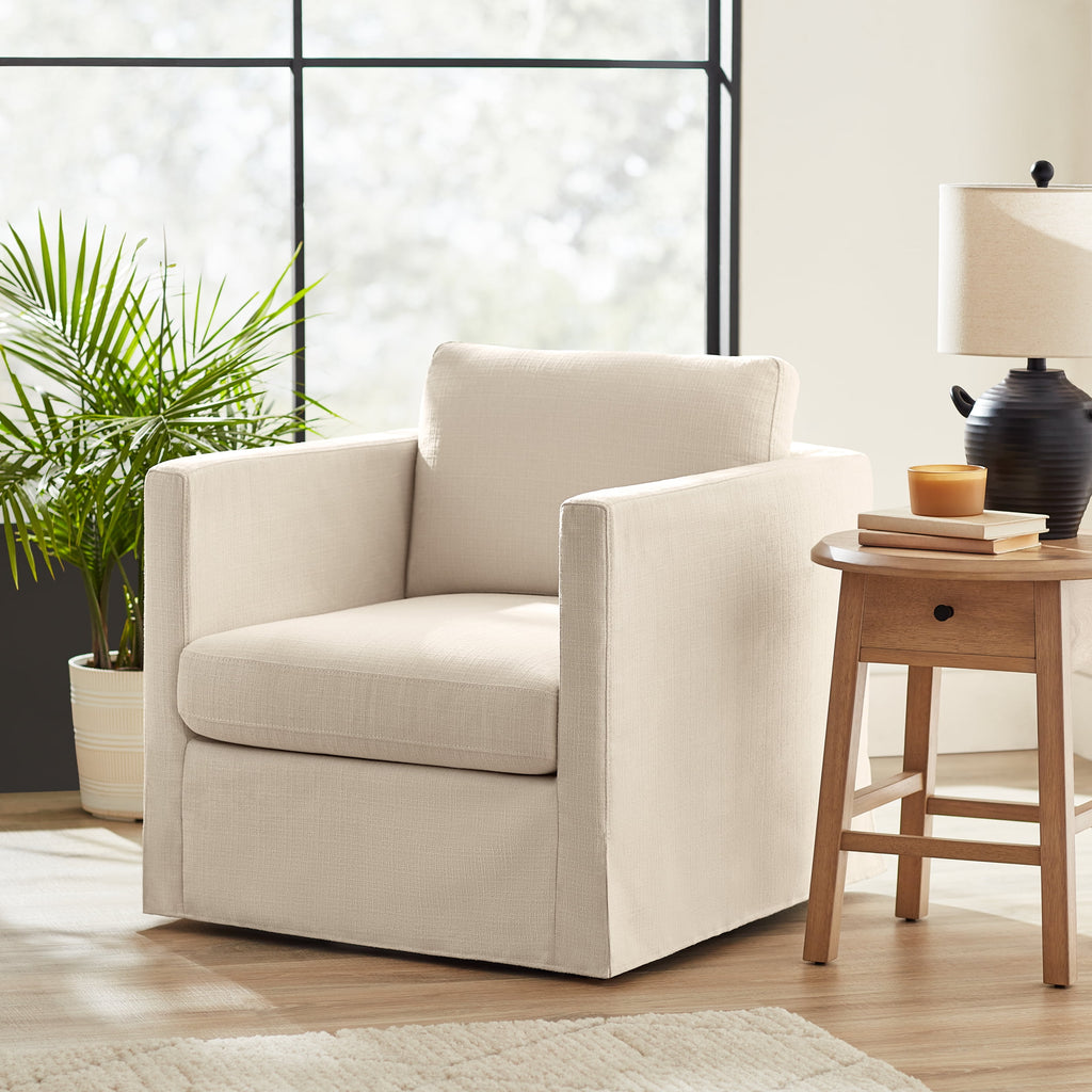 Velmora™ Waylen Swivel Accent Chair, Wheat