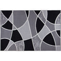 Velmora™ Block Polypropylene Rug, 4'11" x 7', Black