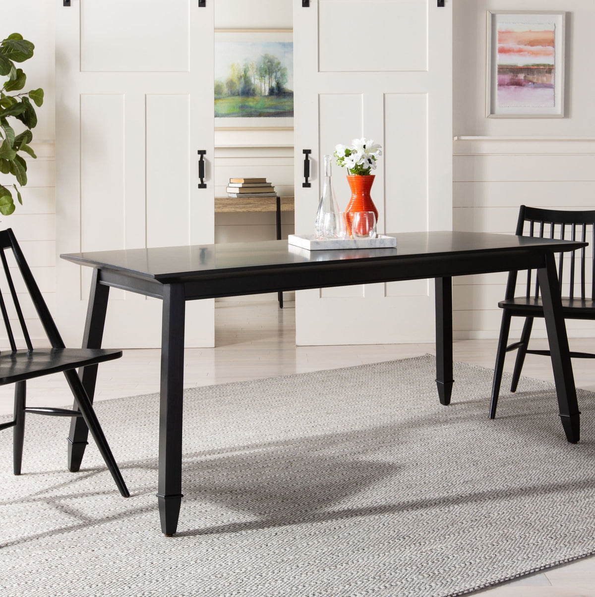 Velmora™ Brayson Mid-Century Retro Rectangular Dining Table, Walnut