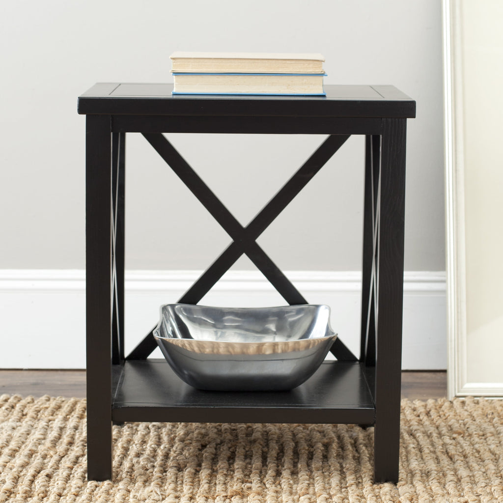 Velmora™ Candence Nautical Cross Back End Table, Dusty Green
