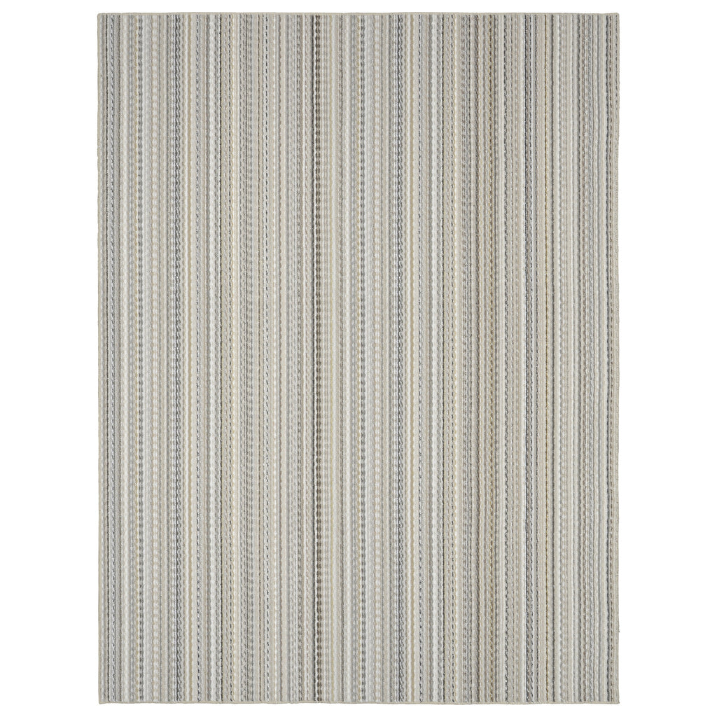 Velmora™ Carnival Stripe Indoor Area Rug, Assorted Earth Tones, 7 ft x 10 ft