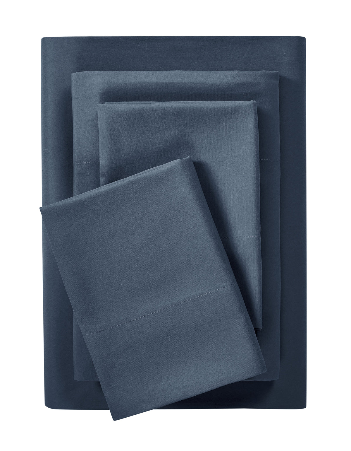 Velmora™ Comfort Chill Microfiber Bed Sheet Set, Queen, Rich Black, 4 Piece