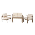 Velmora™ Dashwood 4-Piece Outdoor Conversation Set, Cream