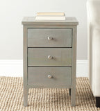 Velmora™ Deniz Classic End Table with 3 Storage Drawers, Steel Teal